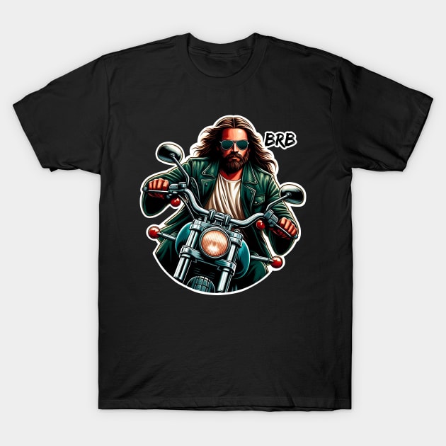 BRB meme Jesus is coming soon Motorbike T-Shirt by Plushism